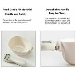 Cuillère à Mesurer Pour Chien, Cuillère Pesée Avec écran LCD Pour Nourriture Croquette De Chien Chat Lapin Oiseaux -Petit Électroménager 88670930 4