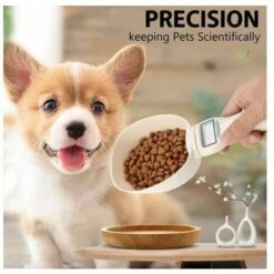 Cuillère à Mesurer Pour Chien, Cuillère Pesée Avec écran LCD Pour Nourriture Croquette De Chien Chat Lapin Oiseaux -Petit Électroménager 88670930 5