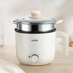 Petite Marmite électrique En Acier Inoxydable De1.3 L, Marmite électrique Portable Pour Chambre D'étudiant/studio/hôtel/camping/bureau(B)