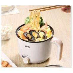Petite Marmite électrique En Acier Inoxydable De1.3 L, Marmite électrique Portable Pour Chambre D'étudiant/studio/hôtel/camping/bureau(B) -Petit Électroménager 88671338 4