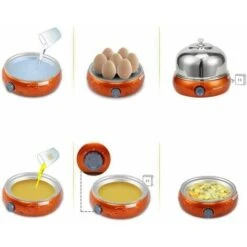 Cuiseur à Oeufs, Cuiseur à Oeufs électrique, 9 Oeufs, Acier Inoxydable Avec Arrêt Automatique，vert -Petit Électroménager 88681267 4
