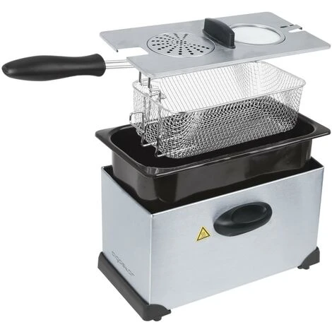 FRITEUSE ÉLECTRIQUE EN ACIER 3 LT 2000W THERMOSTAT AIGOSTAR 4 FRITEUSE ÉLECTRIQUE EN ACIER 3 LT 2000W THERMOSTAT AIGOSTAR – Image 2