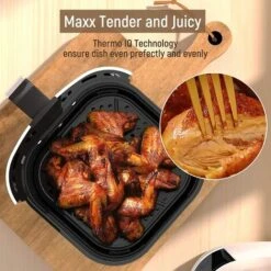 Fabuletta Friteuse Sans Huile 4L, Air Fryer 1680W, Friteuse à Air Chaud Avec 9 Programmes, 65 à 230 °C, Température Réglable, Timer, Airfryer Pour 2-3 Personnes, Panier De Friture Anti-adhérant, Blanc 10 Fabuletta Friteuse Sans Huile 4L, Air Fryer 1680W, Friteuse à Air Chaud Avec 9 Programmes, 65 à 230 °C, Température Réglable, Timer, Airfryer Pour 2-3 Personnes, Panier De Friture Anti-adhérant, Blanc -Petit Électroménager 90498360 4