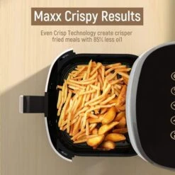 Fabuletta Friteuse Sans Huile 4L, Air Fryer 1680W, Friteuse à Air Chaud Avec 9 Programmes, 65 à 230 °C, Température Réglable, Timer, Airfryer Pour 2-3 Personnes, Panier De Friture Anti-adhérant, Blanc 11 Fabuletta Friteuse Sans Huile 4L, Air Fryer 1680W, Friteuse à Air Chaud Avec 9 Programmes, 65 à 230 °C, Température Réglable, Timer, Airfryer Pour 2-3 Personnes, Panier De Friture Anti-adhérant, Blanc -Petit Électroménager 90498360 5
