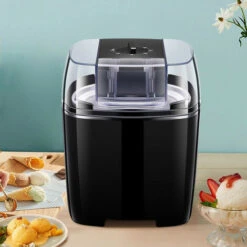 Sorbetiere Amovible Sorbetière à Réfrigération Physique Machine à Glace Avec Grande Capacité 1.5l