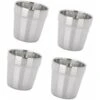 Mug Moderne En Acier Inoxydable Tasse à Café Tasse à Bière-4 Pièces,