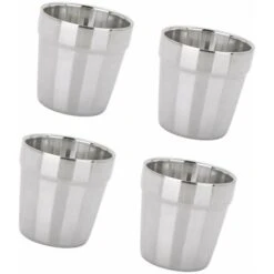 Mug Moderne En Acier Inoxydable Tasse à Café Tasse à Bière-4 Pièces,