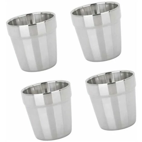 Mug Moderne En Acier Inoxydable Tasse à Café Tasse à Bière-4 Pièces, 4 Mug Moderne En Acier Inoxydable Tasse à Café Tasse à Bière-4 Pièces, – Image 2