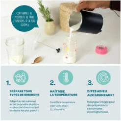 BEABA, Milkprep, Night Blue EU -Petit Électroménager 90860473 3