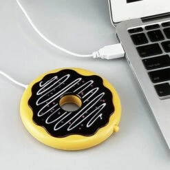 USB Coussin Thermique Sous-verre Cookie Beignet Sous-verre Chaud Gadget Mignon De Bureau -Petit Électroménager 91241003 3