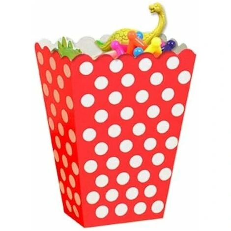 LYCXAMES 20 Pcs Popcorn Boîtes, Petites Boite Bonbon En Papier, Pot Popcorn Rétro Pour Les Fêtes, Anniversaires, Soirées Cinéma Et Soirées Pyjama(Pois) 5 LYCXAMES 20 Pcs Popcorn Boîtes, Petites Boite Bonbon En Papier, Pot Popcorn Rétro Pour Les Fêtes, Anniversaires, Soirées Cinéma Et Soirées Pyjama(Pois) – Image 3