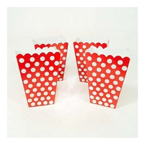 LYCXAMES 20 Pcs Popcorn Boîtes, Petites Boite Bonbon En Papier, Pot Popcorn Rétro Pour Les Fêtes, Anniversaires, Soirées Cinéma Et Soirées Pyjama(Pois) 6 LYCXAMES 20 Pcs Popcorn Boîtes, Petites Boite Bonbon En Papier, Pot Popcorn Rétro Pour Les Fêtes, Anniversaires, Soirées Cinéma Et Soirées Pyjama(Pois) – Image 4