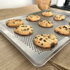 GP Moule De Cuisson Carré En Aluminium Perforé De 11 Pouces, Moule De Cuisson Carré Ménager En Aluminium Avec Trous, 2 Morceaux De Moule De Cuisson, Argent, Moule De Cuisson -Petit Électroménager 92140905 3