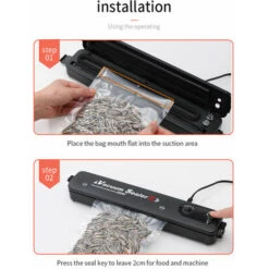 Machine Sous Vide Alimentaire, Appareil De Mise Sous Vide La Cuisine Et La Conservation, Pour Aliments, Viandes, Légumes, Fruits Inclus 10 Sac Sous Vide -Petit Électroménager 92358975 5