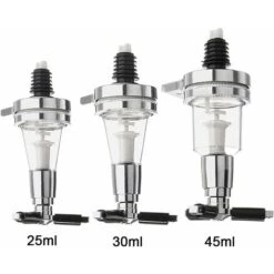 WddnAot LANGM Distributeur D'alcool, Barre De Mesure De Distributeur De Boissons à Cocktail Chromé Pour Bar/Fête à La Maison Utilisation Fit Vin Cocktail Boisson Alcoolisée Jus De Boisson (45ML) -Petit Électroménager 92400067 2