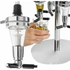WddnAot LANGM Distributeur D'alcool, Barre De Mesure De Distributeur De Boissons à Cocktail Chromé Pour Bar/Fête à La Maison Utilisation Fit Vin Cocktail Boisson Alcoolisée Jus De Boisson (45ML) -Petit Électroménager 92400067 3