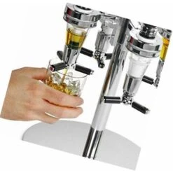WddnAot LANGM Distributeur D'alcool, Barre De Mesure De Distributeur De Boissons à Cocktail Chromé Pour Bar/Fête à La Maison Utilisation Fit Vin Cocktail Boisson Alcoolisée Jus De Boisson (45ML) -Petit Électroménager 92400067 4
