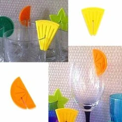 WddnAot Zasiene Marqueurs De Verre à Vin 24 Pièces Marqueurs De Verre Silicone Fruits Mélangés Marqueurs Verre Silicone En Vin Silicone Marqueur Pour Verre à Vin Pour Party Vin Boisson Accessoire -Petit Électroménager 92400068 4