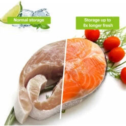 Randaco Rouleaux sous vide，Sacs Sous Vide Alimentaire 4 Rouleaux, 20 X 600 CM Pour Appareil De Mise Sous Vide, Réfrigérateur, Réutilisable -Petit Électroménager 92684361 4