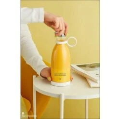 Gourde Blender Portable Sans Fil 380 Ml Pour Smoothies Et Milk Shake Avec Chargeur À Induction Sans Bpa (Blanc) -Petit Électroménager 92690996 4