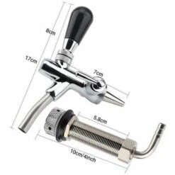 électrodéposition Réglable De Chrome De Robinet De Bière D'ébauche Avec La Maison Dontodent De Tige De 4 Pouces -Petit Électroménager 93258319 4