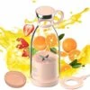 (Couleur Rose)Gourde Mini Blender Portable Fresh Juice, Mixeur Sans Fil Rechargeable Par USB Pour Smoothie Et Milk Shake, Mélangeur Transportable Pour Le Sport, Travail, Fitness, Jus Frais Portatif -Petit Électroménager 93436985 1
