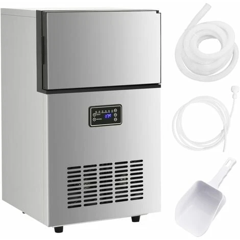 Appareil à Glaçons 420 W Argenté 45 Kg / 24 H VidaXL 3 Appareil à Glaçons 420 W Argenté 45 Kg / 24 H VidaXL