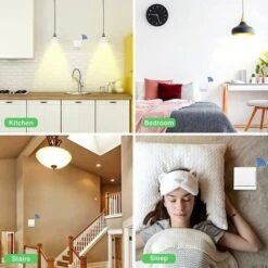 Interrupteur Sans Fil Autoalimenté, Sans Pile, Télécommande Sans Fil Pour Les Lumières Et Appareils électriques, étanche Et Sûr, Pouvant être Installé Directement Dans Une Salle De Bain, Etc. (1 To 1) -Petit Électroménager 93582353 5