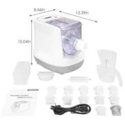 Machine à Pâtes Automatique 260W LEXLIFE - 12 Moules à Pâtes + 1 Moule à Boulettes - Blanc 10 Machine à Pâtes Automatique 260W LEXLIFE - 12 Moules à Pâtes + 1 Moule à Boulettes - Blanc -Petit Électroménager 93931987 4