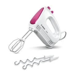 BOSCH MFQ2210P BATTEURS, TECHNIQUE DE MOTEUR MODERNE, 2 FOUETS, 2 EN ACIER INOXYDABLE CROCHET PÉTRISSEUR, 4 VITESSES, 375 W, BLA -Petit Électroménager 93955194 3