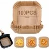 Solde- AGILITY, Papier Sulfurisé Pour Air Fryer,100 Pièces 16cm Papier Cuisson Air Fryer Paper Liner,Jetable Antiadhésive Sans Huile Papier Parchemin Accessoires Air Fryer Pour 3-4.5L Friteuse à Air -Petit Électroménager 94494861 1