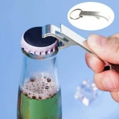 Lot De 2 Porte-clés Décapsuleur, Bouteille De Bière Opener Claw Bar Petit Anneau Porte-clés De Boisson, Mini Décapsuleurs En Forme De Porte-clés Argenté, Décapsuleur De Bière -Petit Électroménager 95444558 3