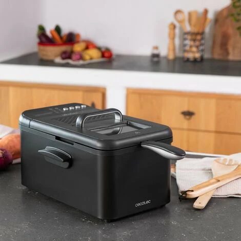 Friteuse Avec Huile CleanFry Luxury 3000 Black Cecotec 4 Friteuse Avec Huile CleanFry Luxury 3000 Black Cecotec – Image 2
