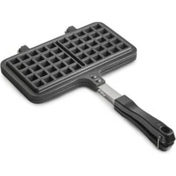 Gaufrier Supérieur - Double Gaufrier En Aluminium Moulé Sous Pression Avec Revêtement Intérieur Antiadhésif Pour Un Nettoyage Facile, Poignée En Bakélite Et Loquet De Fermeture - Pour Gaufres Maison S -Petit Électroménager 95829715 5