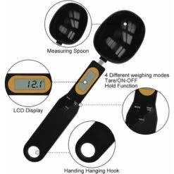 Électronique Cuillère Mesure, Cuillère Doseuse Numérique, Cuillère De Pesée Électronique De Cuisine Avec Écran LCD, Balance Alimentaire Multifonctions La Cuisson, Les Épices -Petit Électroménager 95920564 2