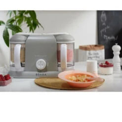 BEABA, Babycook Duo, Robot Bébé 4 En 1, Cuiseur, Mixeur, Contenance XXL 2200 Ml - Gris -Petit Électroménager 96281435 3