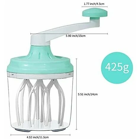Batteur A Main, Mixeur A Main Batteur, Fouet Manuel Multifonctionnel Speedy Chef De Cuisine De Batteur D'Oeufs 1200ml 7 Batteur A Main, Mixeur A Main Batteur, Fouet Manuel Multifonctionnel Speedy Chef De Cuisine De Batteur D'Oeufs 1200ml – Image 5