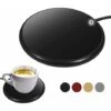 Chauffe Tasse　Chauffe-tasse, Chauffe-café, Chauffe-café USB, Chauffe-tasse Portable Pour Bureau, Pour Chauffe-tasse Pour Cacao, Thé, Lait, Boissons, Pour Cadeaux De Café。noir