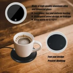 Chauffe Tasse Chauffe-tasse, Chauffe-café, Chauffe-café USB, Chauffe-tasse Portable Pour Bureau, Pour Chauffe-tasse Pour Cacao, Thé, Lait, Boissons, Pour Cadeaux De Café。noir 9 Chauffe Tasse Chauffe-tasse, Chauffe-café, Chauffe-café USB, Chauffe-tasse Portable Pour Bureau, Pour Chauffe-tasse Pour Cacao, Thé, Lait, Boissons, Pour Cadeaux De Café。noir -Petit Électroménager 96338832 3