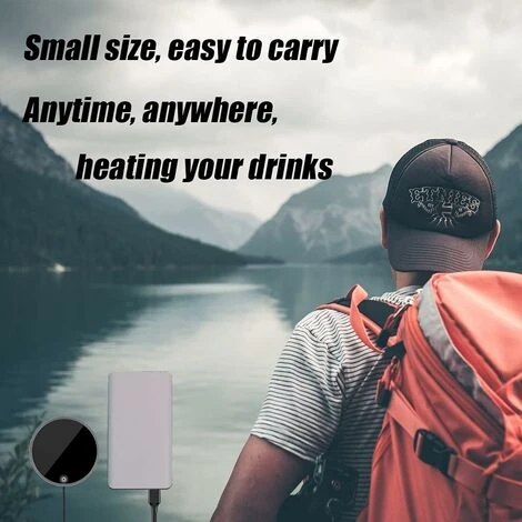 Chauffe Tasse Chauffe-tasse, Chauffe-café, Chauffe-café USB, Chauffe-tasse Portable Pour Bureau, Pour Chauffe-tasse Pour Cacao, Thé, Lait, Boissons, Pour Cadeaux De Café。noir 6 Chauffe Tasse Chauffe-tasse, Chauffe-café, Chauffe-café USB, Chauffe-tasse Portable Pour Bureau, Pour Chauffe-tasse Pour Cacao, Thé, Lait, Boissons, Pour Cadeaux De Café。noir – Image 4