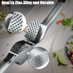 Accessoires Cuisine Et Cuisson　Presse-ail Professionnel En Acier Inoxydable - Presse-ail Pratique Et Solide - Nettoyage Facile Pour La Cuisine -Petit Électroménager 96341271 4