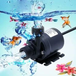 Circulateur Et Pompe DC 12V 800L/H 5M Système De Circulation D'Eau Pompe Amphibie Système De Circulation Solaire Haute Performance Faible Bruit 4 Points Brushless DC Pompe Booster Pompe Circulation 77 -Petit Électroménager 96358028 3
