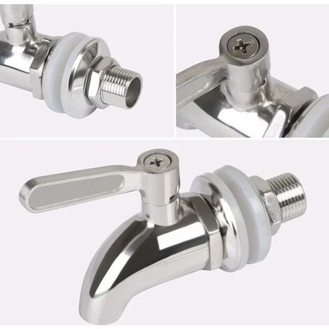 Robinet De Tonneau,12mm Distributeur De Boissons,Robinet Pour Tonneau De Bière, Robinet Pour Vin - En Acier Inoxydable Et Taille 3 Robinet De Tonneau,12mm Distributeur De Boissons,Robinet Pour Tonneau De Bière, Robinet Pour Vin - En Acier Inoxydable Et Taille