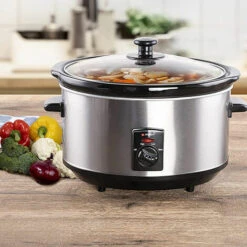 Alpina Mijoteuse électrique Ovale 3,5Lt Acier Céramique Antiadhésif 240W -Petit Électroménager 96515310 5