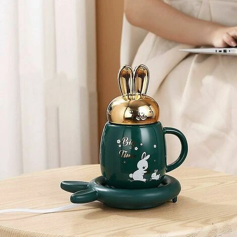 Cadeaux Chauffe-tasse à Café 55 Tasses Isolées Chauffantes Dessous De Verre Température Constante Vert 4 Cadeaux Chauffe-tasse à Café 55 Tasses Isolées Chauffantes Dessous De Verre Température Constante Vert – Image 2