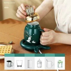 Cadeaux Chauffe-tasse à Café 55 Tasses Isolées Chauffantes Dessous De Verre Température Constante Vert 9 Cadeaux Chauffe-tasse à Café 55 Tasses Isolées Chauffantes Dessous De Verre Température Constante Vert -Petit Électroménager 97055590 3