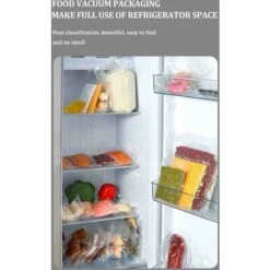 Machine à Sceller Sous Vide Automatique Petite Machine à Sceller Les Sacs De Conservation Des Aliments Sous Vide Domestique Machine à Sceller En Plastique Machine à Emballer Blanc -Petit Électroménager 97244599 5