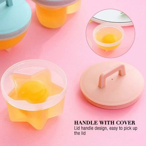 Lot De 4 Moules à œufs Cuits à La Vapeur En Silicone De Qualité Alimentaire Pour Bébé 5 Lot De 4 Moules à œufs Cuits à La Vapeur En Silicone De Qualité Alimentaire Pour Bébé – Image 3