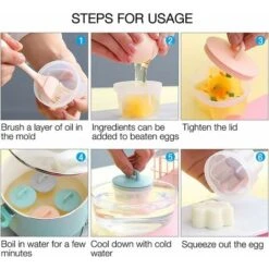 Lot De 4 Moules à œufs Cuits à La Vapeur En Silicone De Qualité Alimentaire Pour Bébé 10 Lot De 4 Moules à œufs Cuits à La Vapeur En Silicone De Qualité Alimentaire Pour Bébé -Petit Électroménager 97445322 4