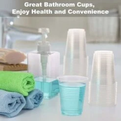 Lot De 100 Gobelets En Plastique, Gobelets En Plastique, Gobelets En Plastique Jetables Gobelets En Plastique Transparent Gobelets Transparents, Gobelets En Plastique Transparent Jetables Gobelets à E -Petit Électroménager 97450566 4